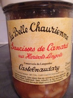 Saucisses de Canard aux Haricots Lingots - Castelnaudary