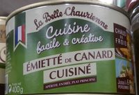 Émietté de canard cuisiné