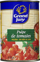 Pulpe de Tomates Pelées en Dés au Jus