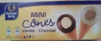 Mini cônes vanille-chocolat