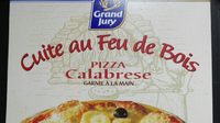 Pizza Calabrese cuite au feu de bois