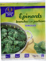 Epinards branches en portions surgelés