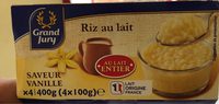Riz au lait entier saveur vanille