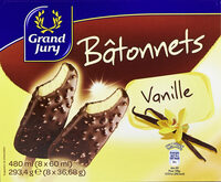 Batonnets Vanille