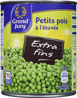 Bte 4 / 4 Petits Pois Extra Fins Etuve Grand Jury