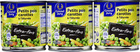 Lot 3X1 / 4 Petits Pois Extra Fins Carottes Grand Jury