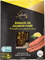 Émincés de saumon fumé à l'aneth et aux zestes de citron