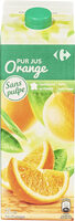 100% pur jus orange sans pulpe
