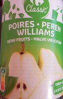 Poires Williams demi-fruits sirop léger