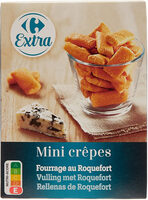 Mini crêpes Fourrage au Roquefort