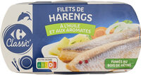 Filets de harengs fumés doux
