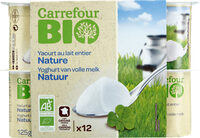 Yaourt nature au lait entier