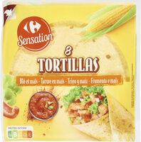 8 Tortillas Blé et maïs