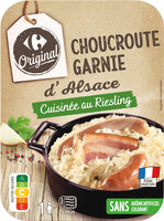 Choucroute garnie d'Alsace cuisinée au Riesling