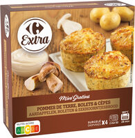 Mini Gratins Pommes de terre, bolets & cèpes