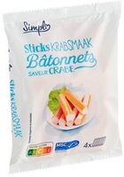 Carrefour Simpl, Bâtonnets de surimi 400g, flowpack