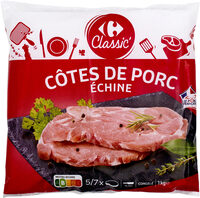 Côtes de porc échine
