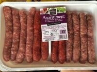 Assortiments chipo, merguez, chipo aux herbes