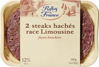 Steaks hachés race Limousine façon bouchère