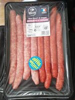 Assortiment de longues chipolatas et merguez