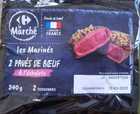 Les Marinés 2 pavés de bœuf à l'échalote