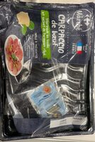Carpaccio de bœuf marinade au basilic