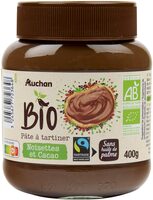 Pâte à tartiner Noisettes et Cacao Bio et équitable