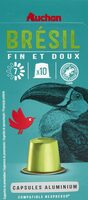 Auchan 100% BRESILFin et douxCapsules aluminium