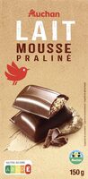 Lait mousse praliné