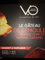 Gâteau de Semoule à l’Orange Confite Nappage Caramel
