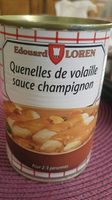 Quenelles volaille sauce champignon