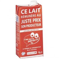 Lait entier UHT