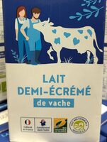 Lait demi-écrémé de vache