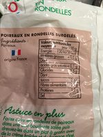 Poireaux surgeles