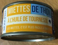 Miettes de Thon à l'huile de Tournesol