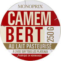 Camembert au lait pasteurisé