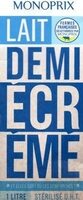 Lait demi-écrémé