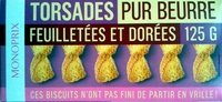 Torsades Pur Beurre feuilletées et dorées