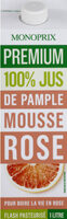 Jus de pamplemousse rose 100% pur jus