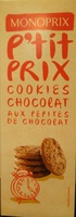 Cookies chocolat aux pépites de chocolat
