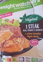 Steak Soja Tomate et Basilic préparé