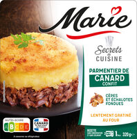 Parmentier de canard confit