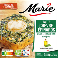 Tarte chèvre Epinard 180G Marie - sans pâte QTI