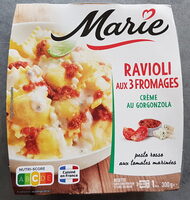 Ravioli aux 3 fromages, crème au Gorgonzola