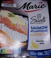 Saumon atlantique riz basmati mousseline de carottes