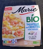 Tagliatelles aux crevettes bio