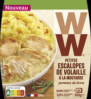 Petites escalopes de volaille à la moutarde pommes de terre