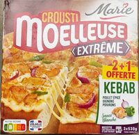 Pizza crousti moelleuse kebab