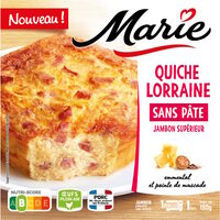 Quiche Lorraine sans Pâte