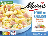 Penne au Saumon à la crème et tomates